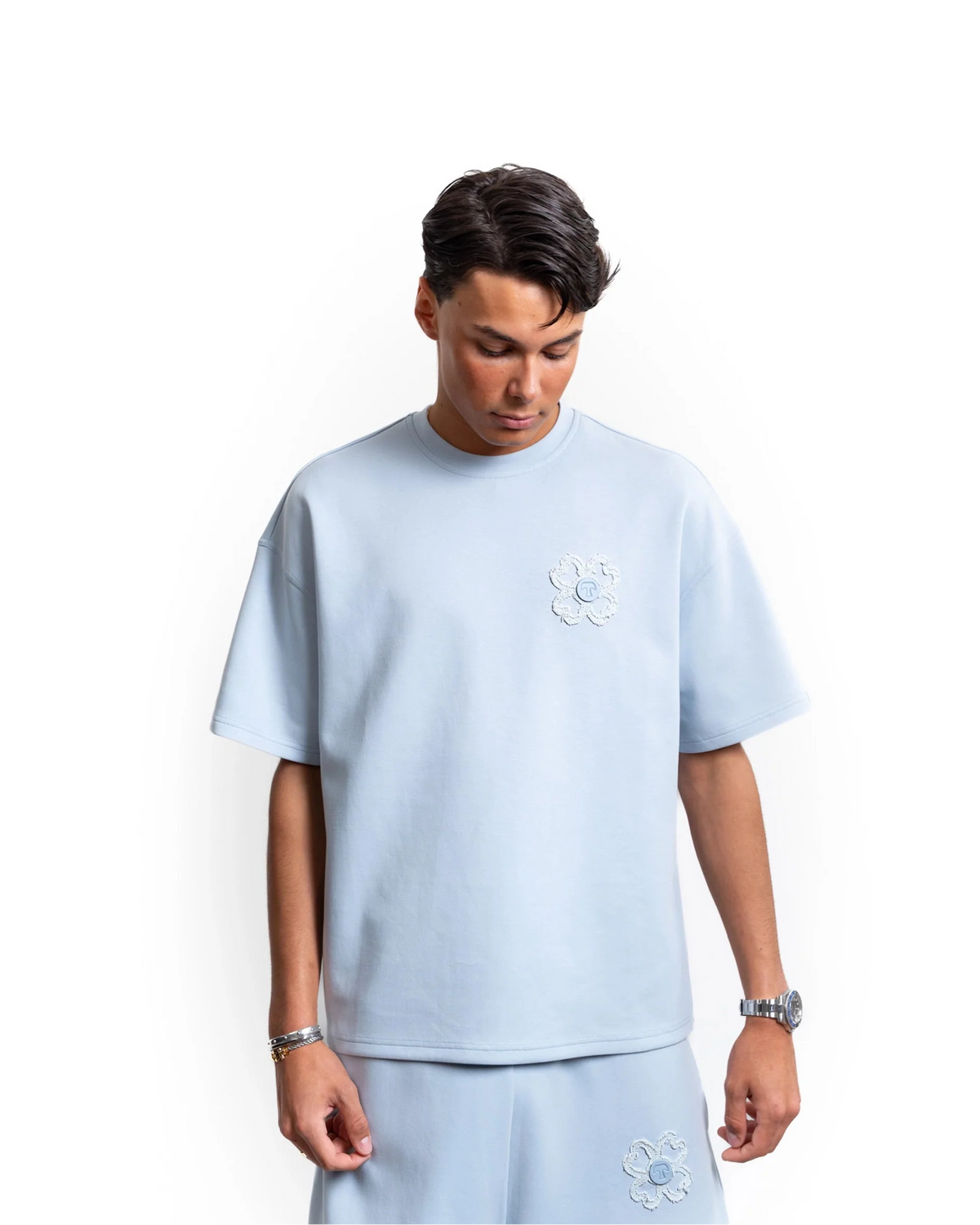 T-shirt Signature — Bleu Riviera